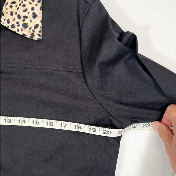 CACTUS FLOWER Women's Vintage‎ Style Animal Print Rhinestoned Button Up Size L - Picture 12 of 12